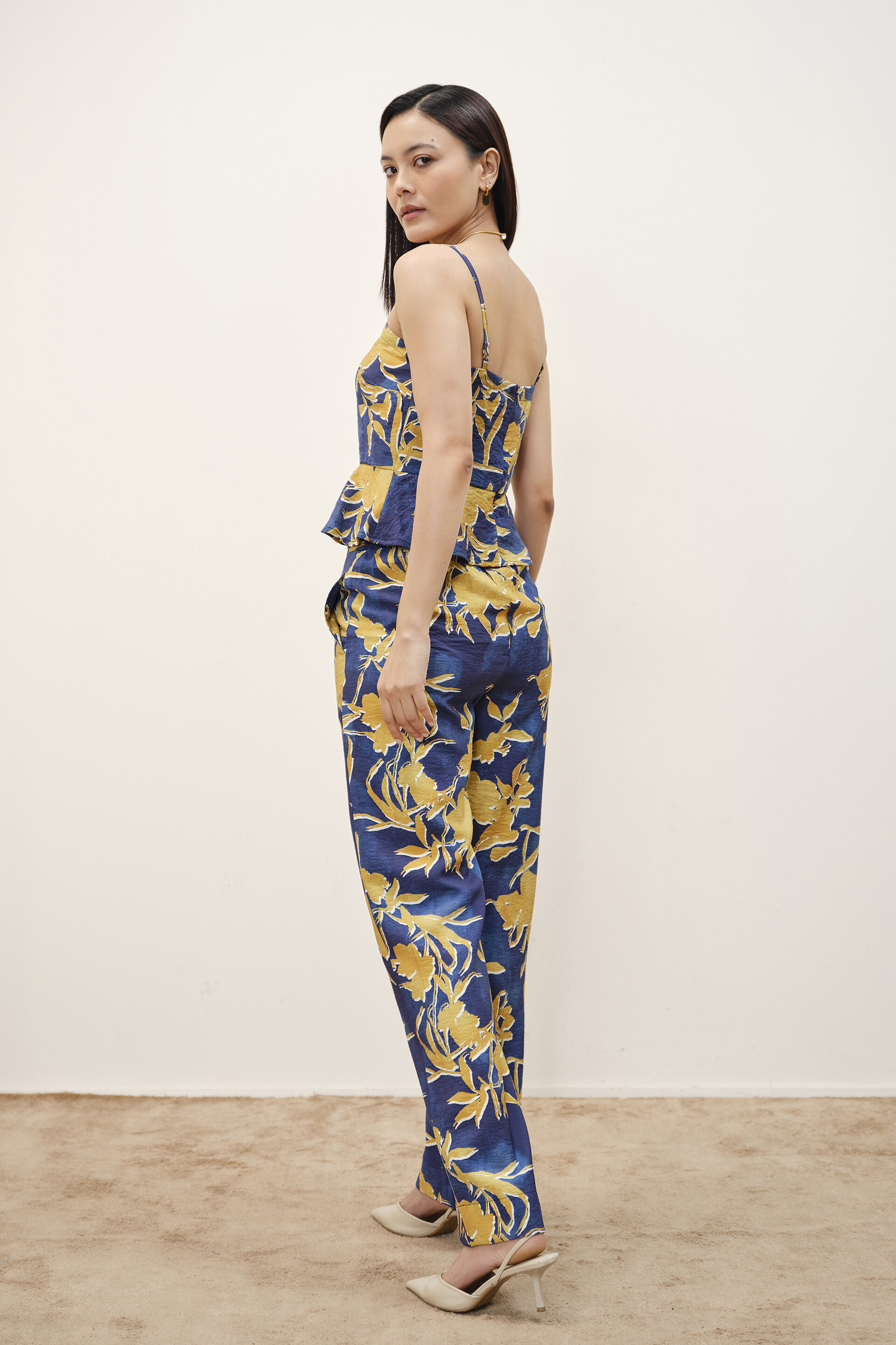 Merle Abstract Print Co-ords, Navy Blue, image 6